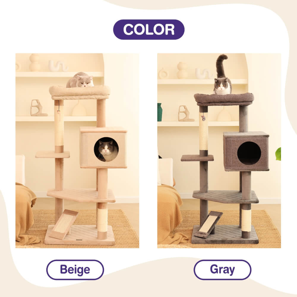 คอนโดแมว Catry รุ่น Cat Tree Yara สีเทา